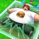 Get Fat to Break Tape - character eating food to grow bigger