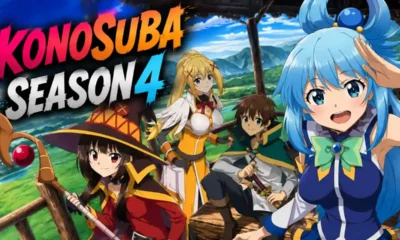 Konosuba Season 4 - official teaser visual revealed July 2026