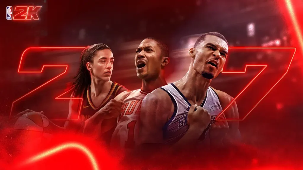 NBA 2K27 - Deluxe and Ultra Edition cover athletes Caitlin Clark and Derrick Rose