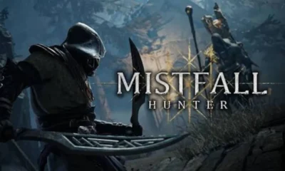 Mistfall Hunter launch screen showing a Gyldhunter in the Gyldenmist