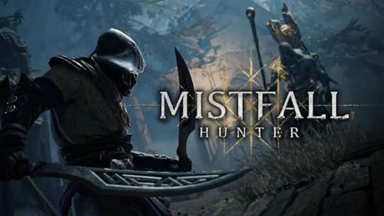 Mistfall Hunter launch screen showing a Gyldhunter in the Gyldenmist