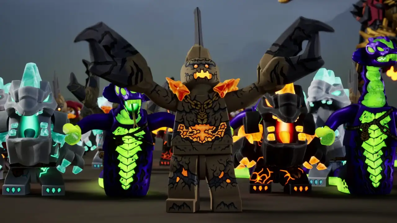 Ninjago Dragons Rising Season 4 - Lloyd and new Elemental Monster villains