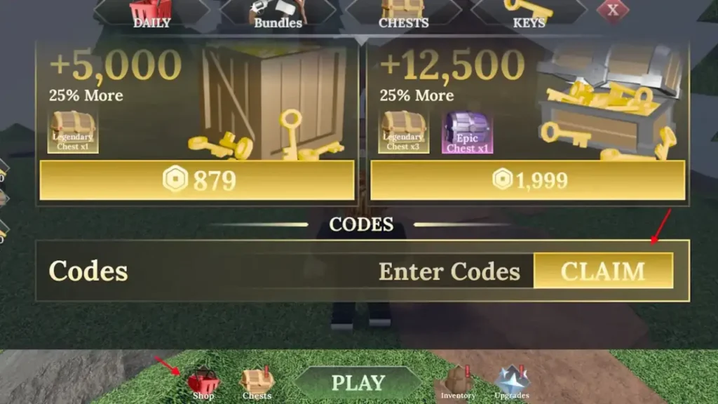 Final Swarm - Shop menu with Enter Codes field open