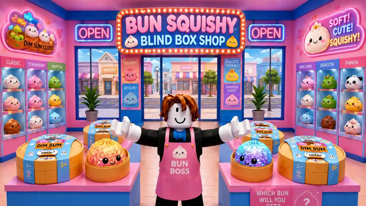 My Squishy Box Store codes - shop interior with mystery boxes on display