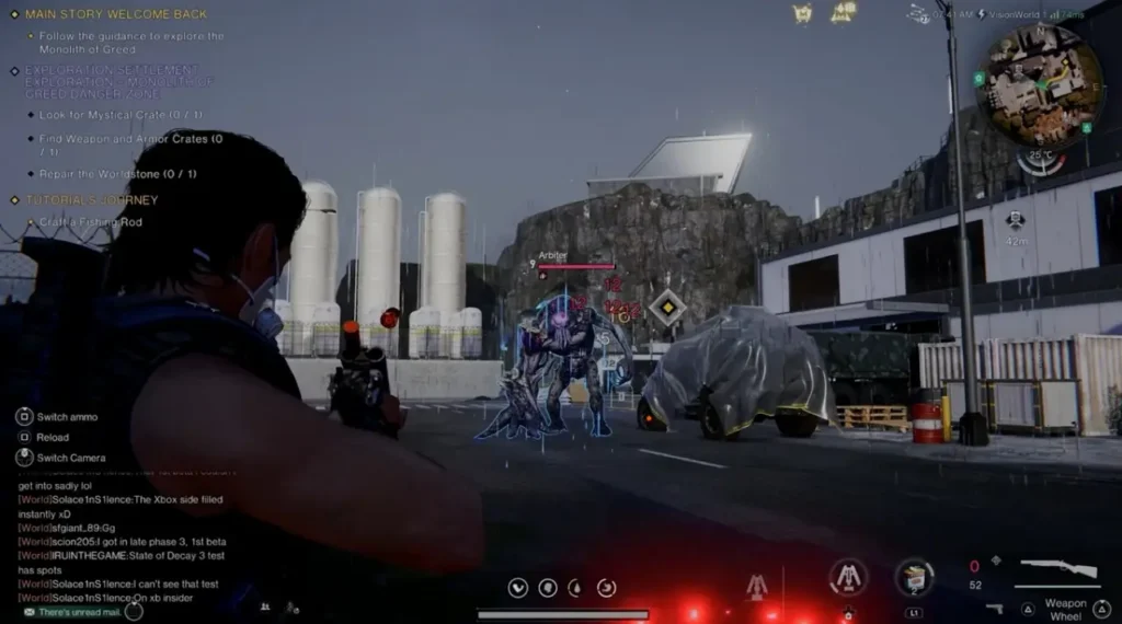 Once Human PS5 first-person mode gameplay screenshot