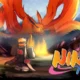 Ninja Time player character in the shinobi village on Roblox