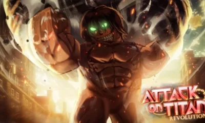 Attack on Titan Revolution ODM gear combat gameplay screenshot