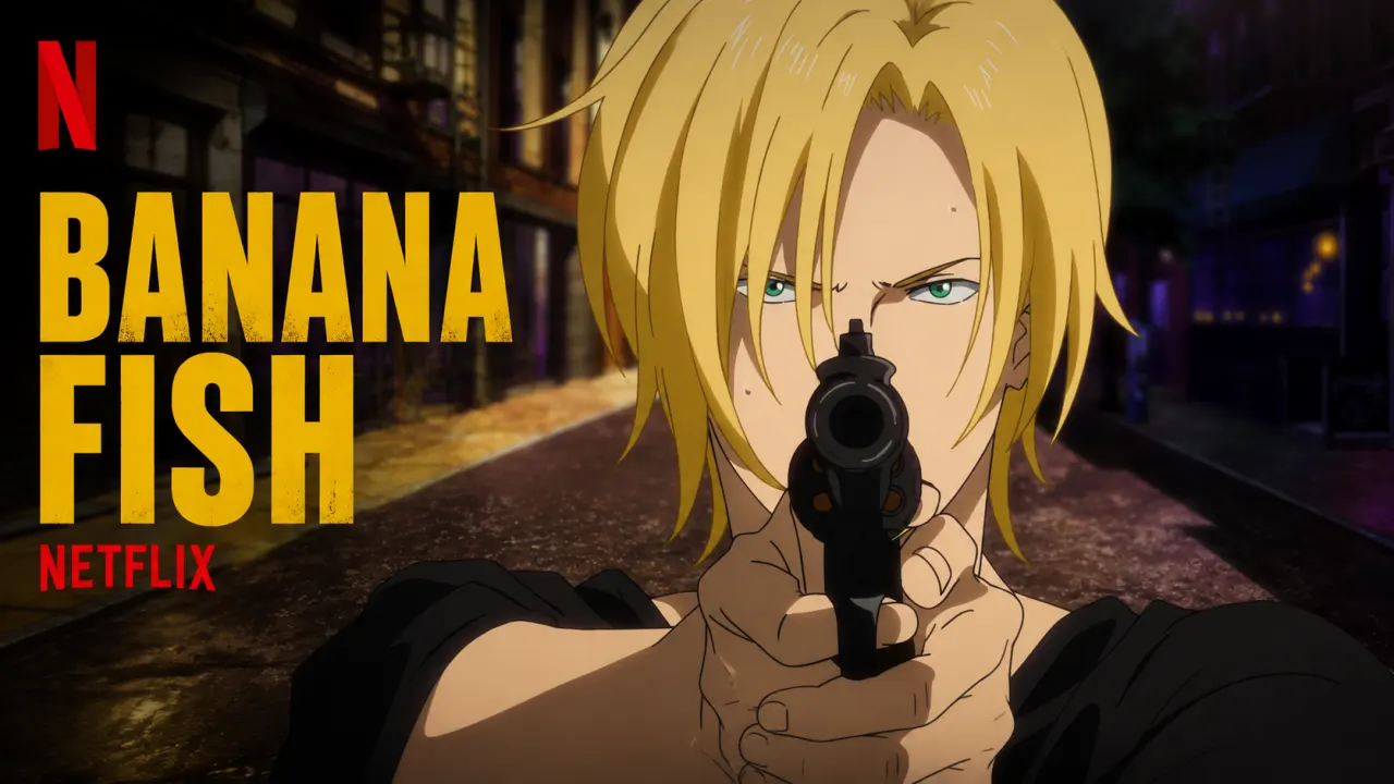 Banana Fish Netflix streaming page with English dub option