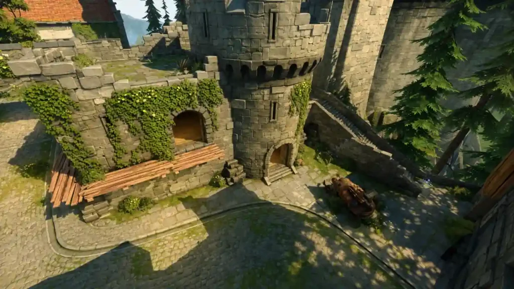Overwatch Season 4 reworked Eichenwalde map layout comparison