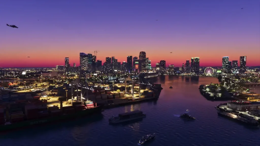 GTA 6 extended look — Vice City skyline from Trailer 2