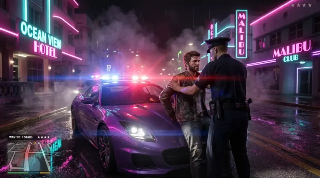 GTA 6 jail time rumor tiered crime system concept