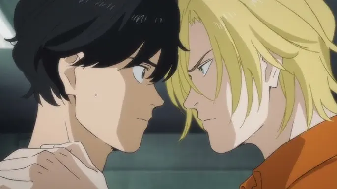 Banana Fish Netflix Ash Lynx and Eiji Okumura anime scene