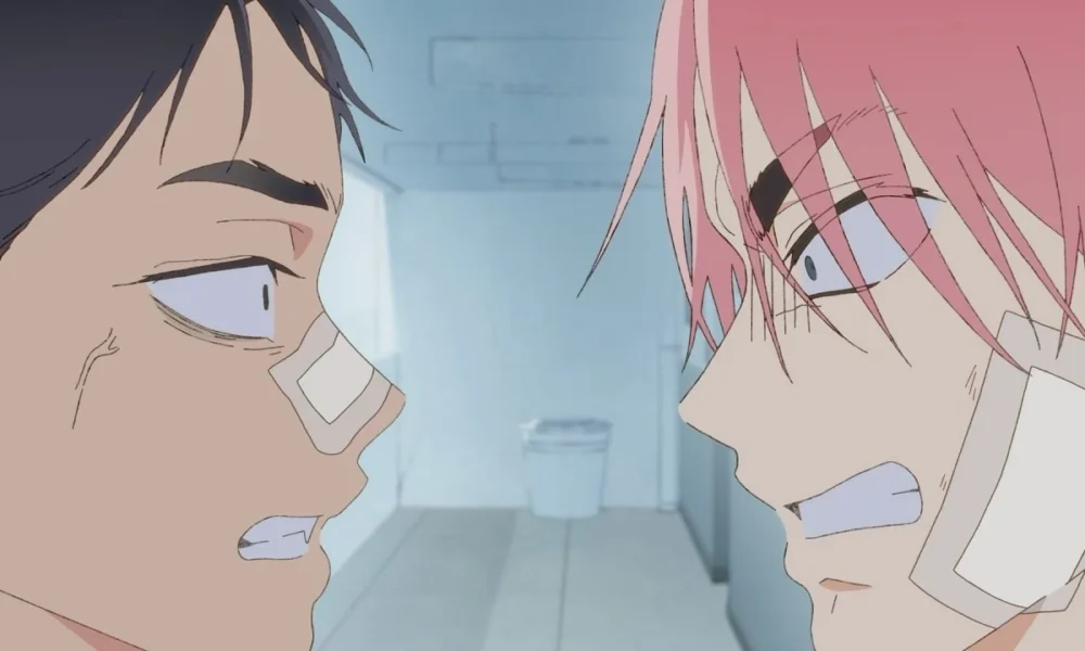 Quiet Please anime Yi-hyuk and Mid-eum confrontation scene