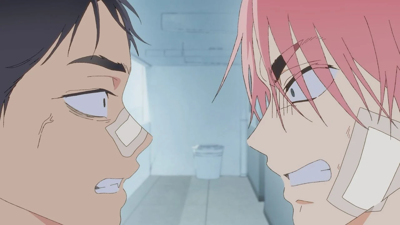 Quiet Please anime Yi-hyuk and Mid-eum confrontation scene