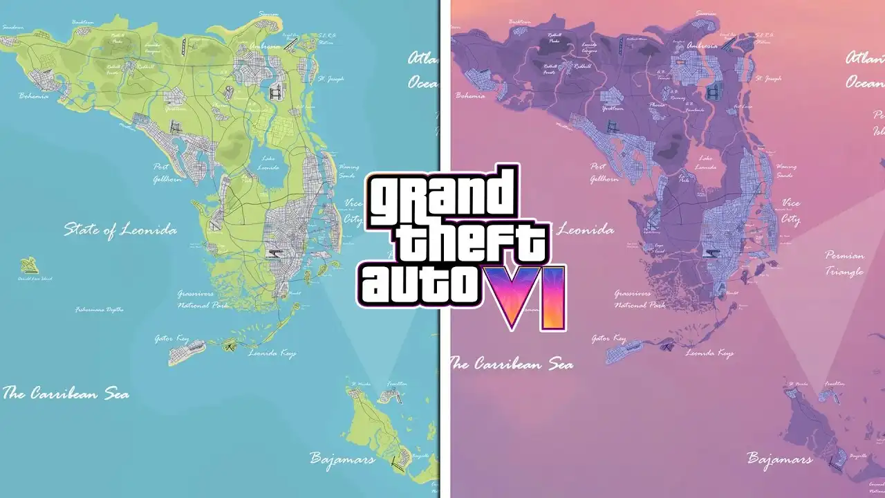 GTA 6 map leak Leonida state counties disputed image