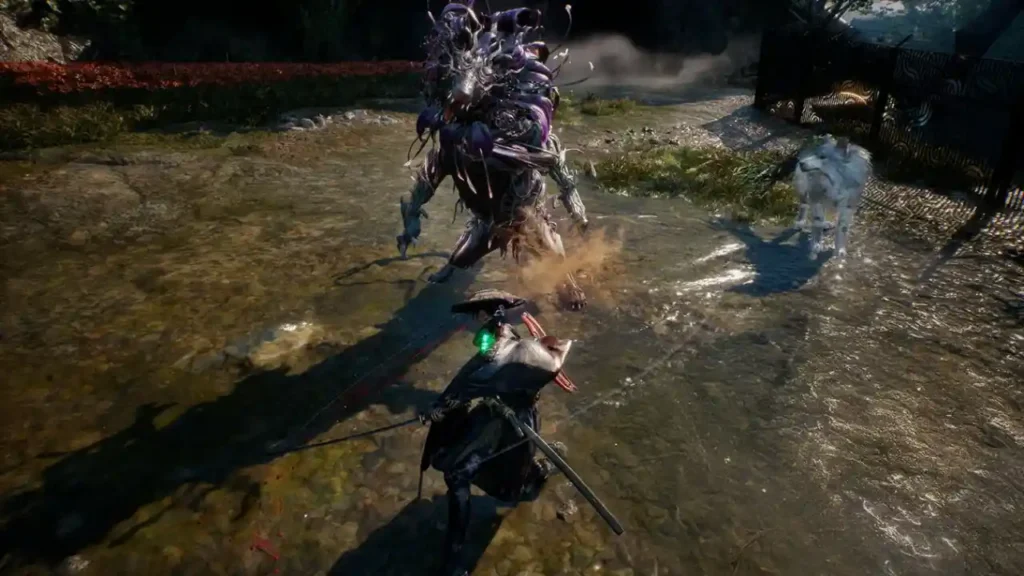 Beast of Reincarnation Emma fighting with katana alongside Koo
