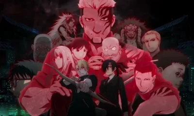 Yuru and Asa standing with the paired daemons Right and Left in the Daemons of the Shadow Realm Season 2 announcement visual