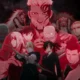 Yuru and Asa standing with the paired daemons Right and Left in the Daemons of the Shadow Realm Season 2 announcement visual