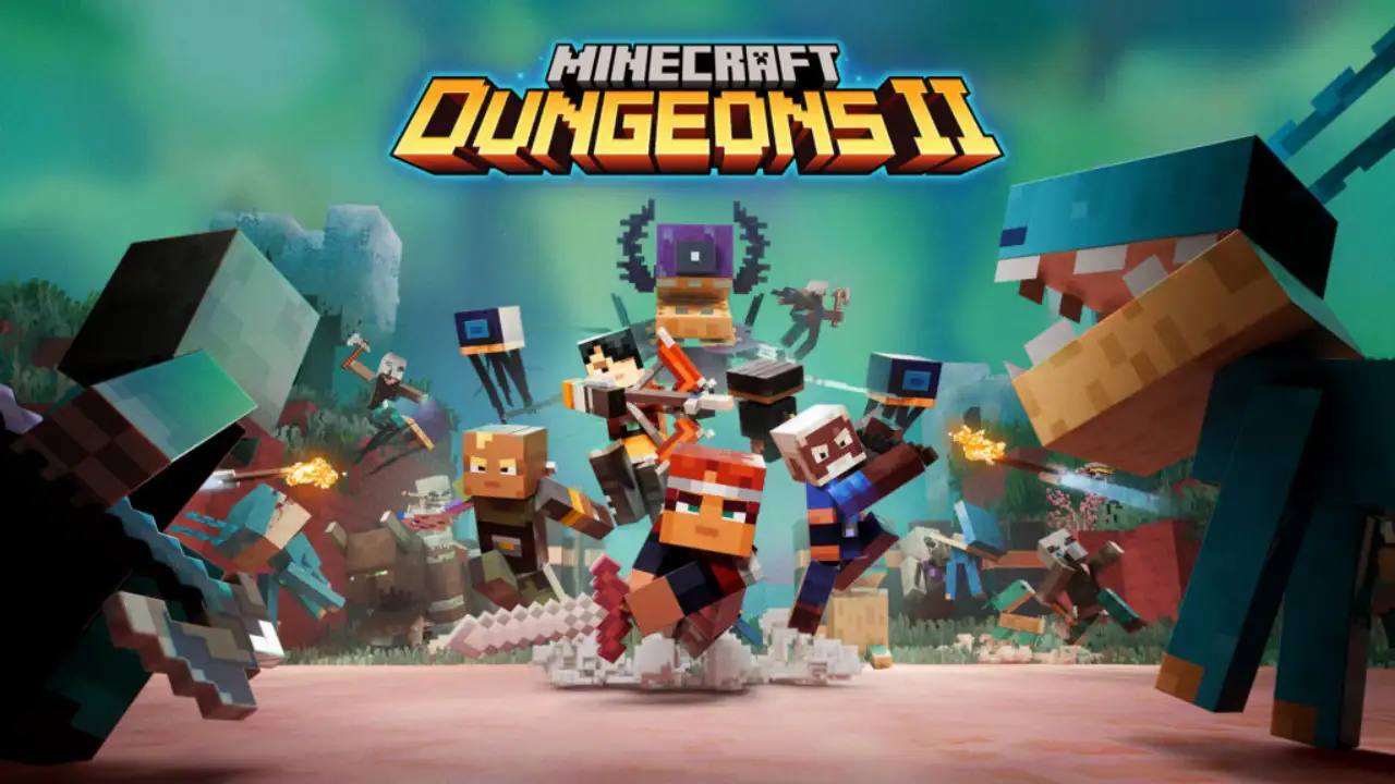 Minecraft Dungeons II - heroes exploring the Sift dimension