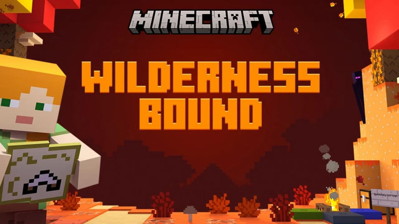 Minecraft 26.3 — Dappled Forest biome with Abandoned Camp