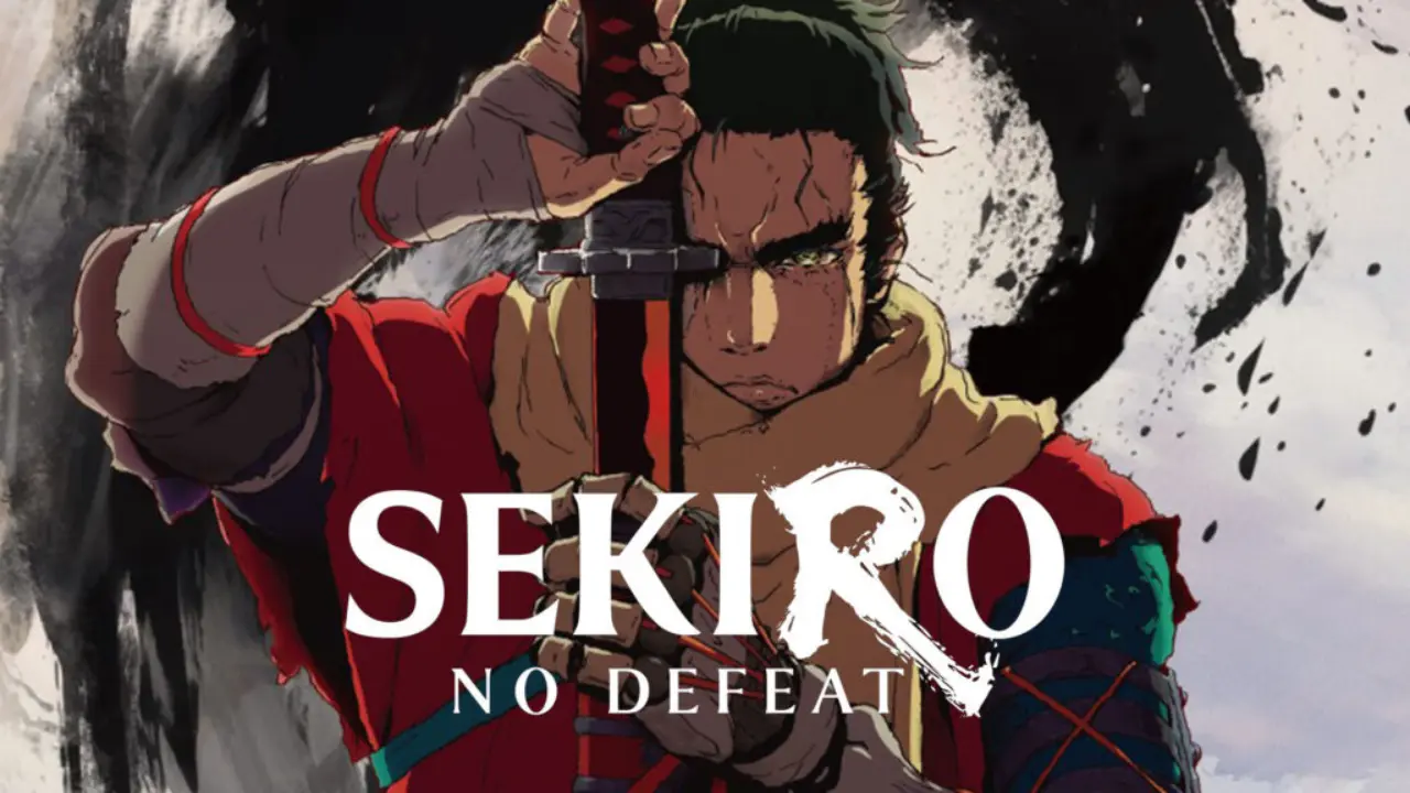 Sekiro: No Defeat — key visual of Wolf and Kuro in falling snow