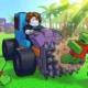 Build and Kill Zombies - custom vehicle fighting off a zombie horde