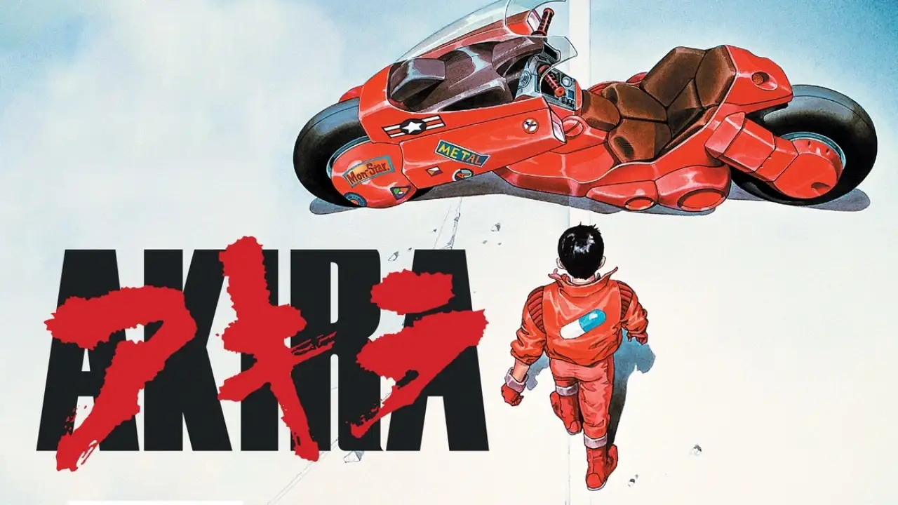 Akira 4K rerelease — Kaneda's motorcycle key art for the IMAX even