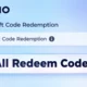 Aniimo redeem codes — Gift Code Redemption menu