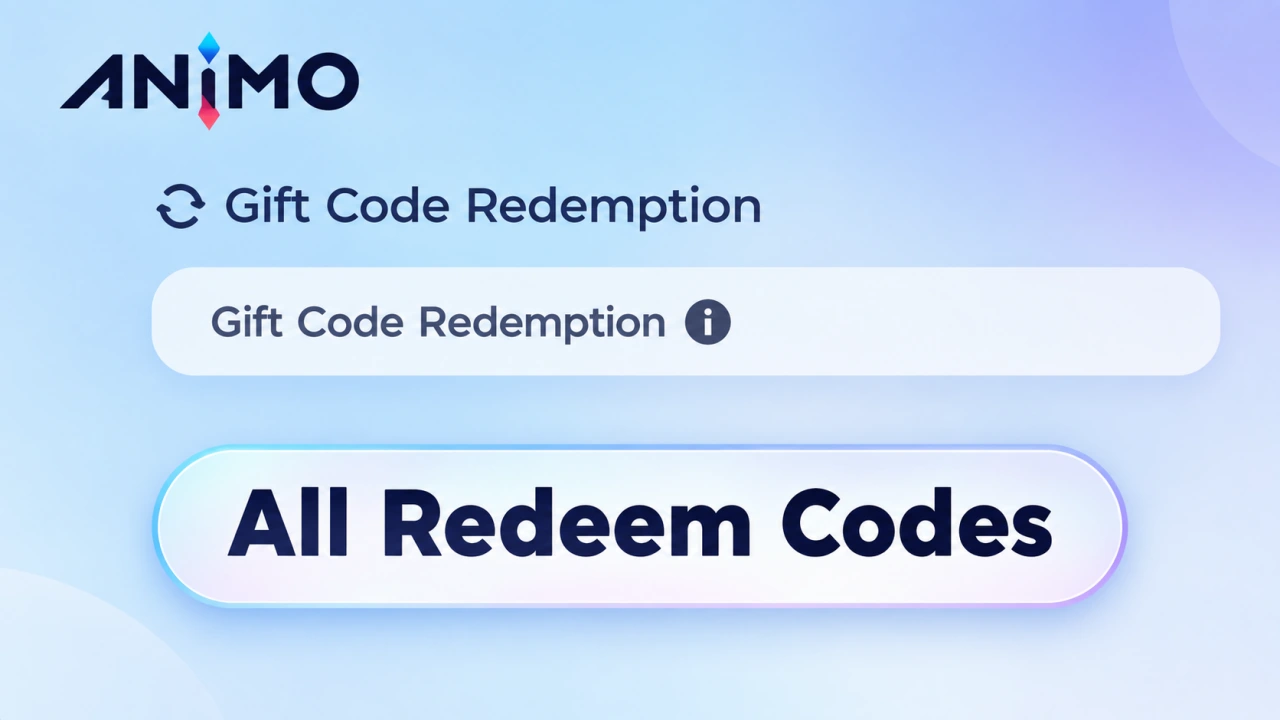 Aniimo redeem codes — Gift Code Redemption menu