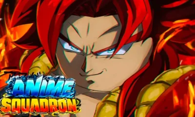 Anime Squadron Roblox units defending a base against a wave of enemies, September 2026 codes guide cover