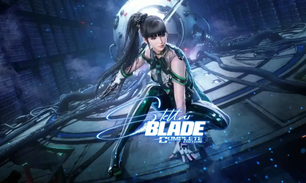 Stellar Blade Complete Edition - Eve wearing a Bayonetta-inspired costume
