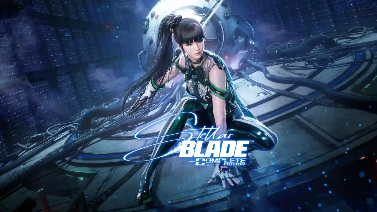 Stellar Blade Complete Edition - Eve wearing a Bayonetta-inspired costume