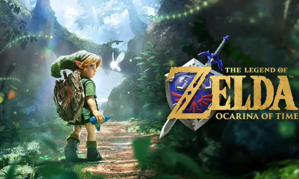 Zelda Ocarina of Time remake - Adult Link in redesigned Hyrule Field