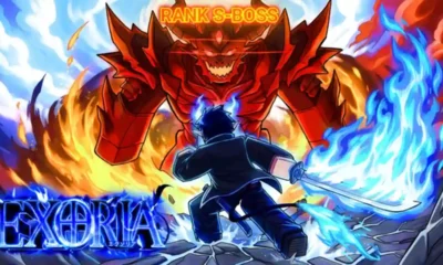 Exoria codes — loading screen Codes redemption menu