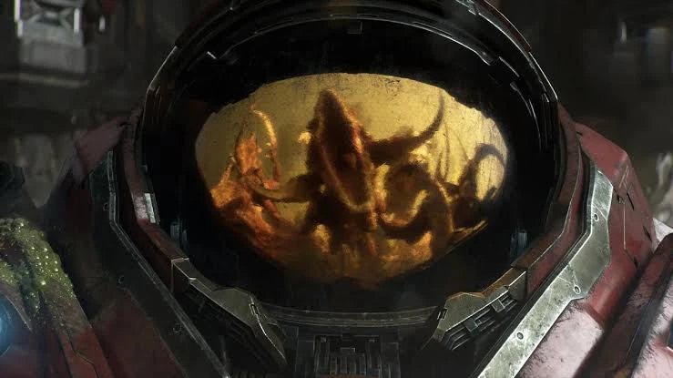 BlizzCon 2026 StarCraft announcement frame of recruit Holt in Terran training before deployment, official Dominion cinematic still