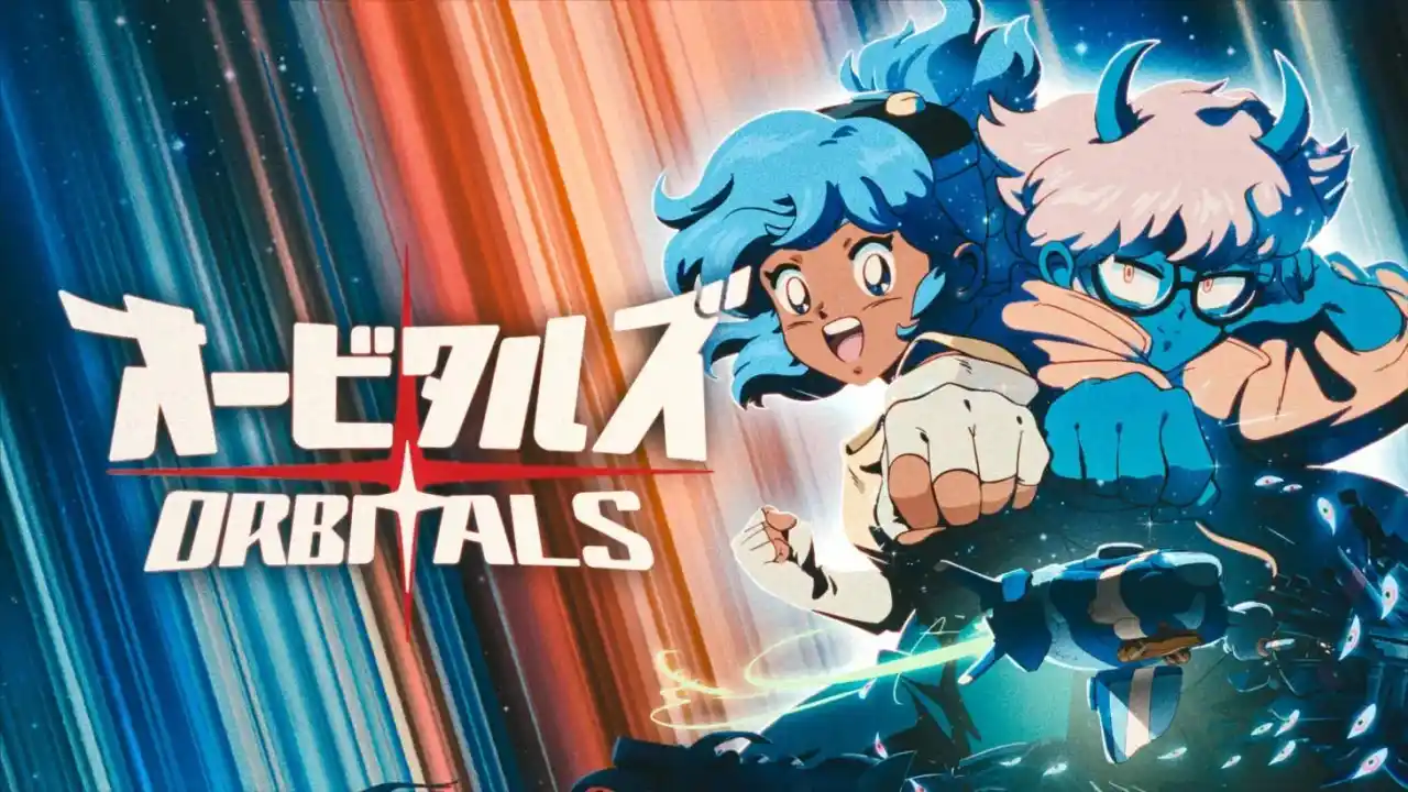 Orbitals Switch 2 — Maki and Omura co-op key art