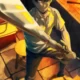 Overgeared anime key visual of Grid in legendary blacksmith armor standing in the VR world of Satisfy, October 2026 TV anime poster