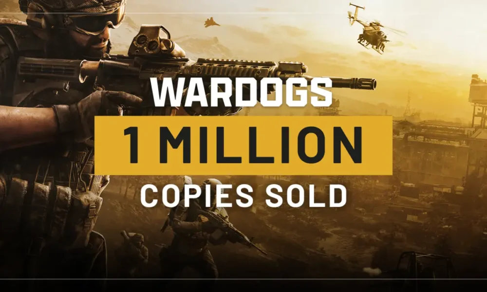 Wardogs 1 million copies — key art for the 100-player tactical FPS