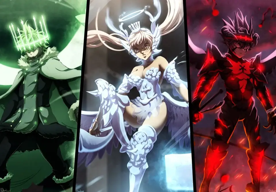 Black clover season 2 cut scenes shot of the characters