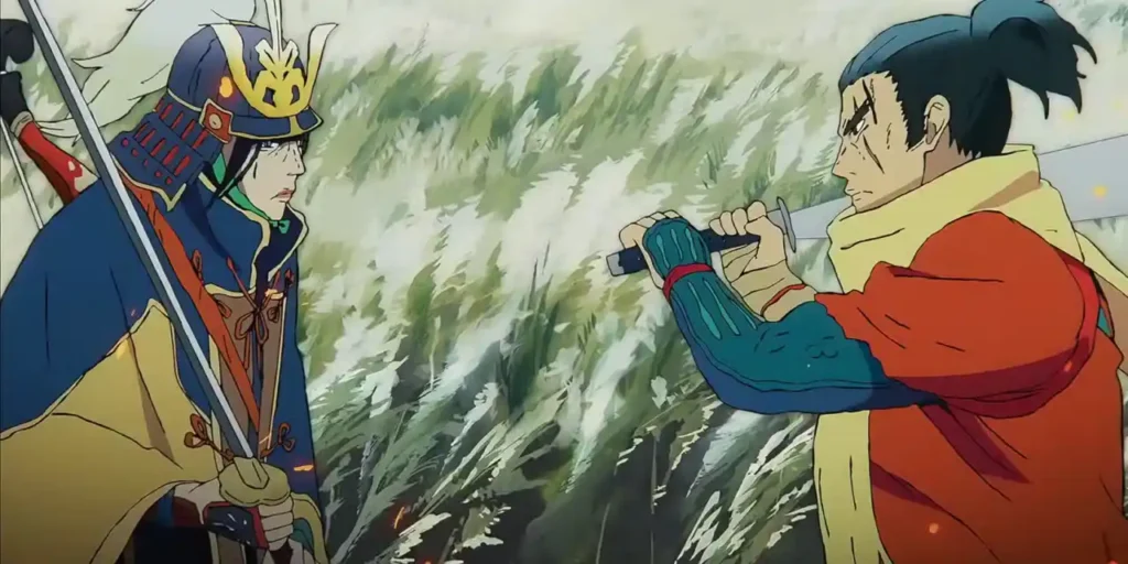 Sekiro: No Defeat — Wolf confronts Genichiro Ashina in anime trailer still