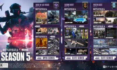 Battlefield 6 Season 5 - Vegas Strip map key art for Siege of Vegas