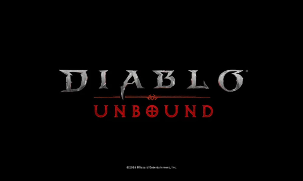 Diablo: Unbound board game announcement featuring characters and creatures from the dark fantasy universe.