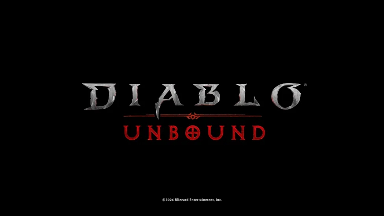 Diablo: Unbound board game announcement featuring characters and creatures from the dark fantasy universe.