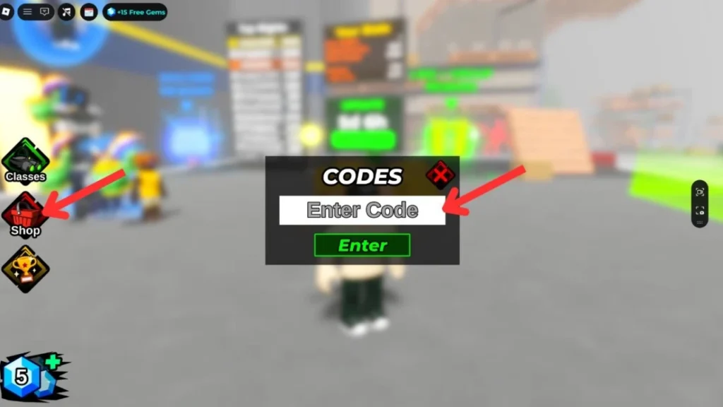 24 Hours Overnight - Shop and Codes menu redemption screen
