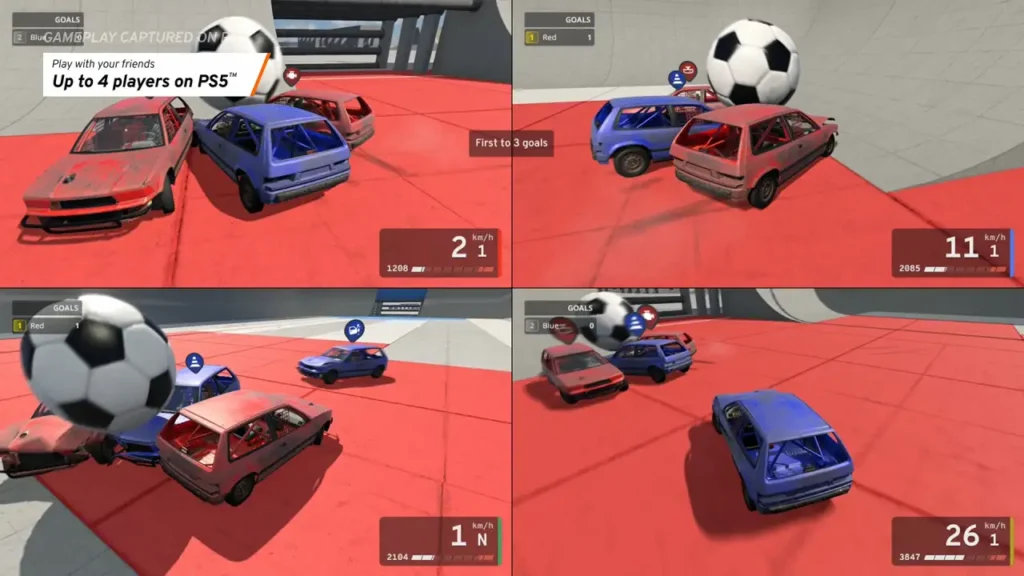 BeamNG.drive PS5 - four-player split-screen gameplay in Update 0.40