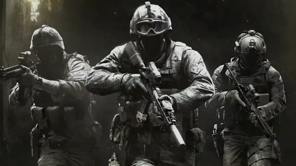 Call of Duty Modern Warfare 4 - Task Force 141 in a mission briefing