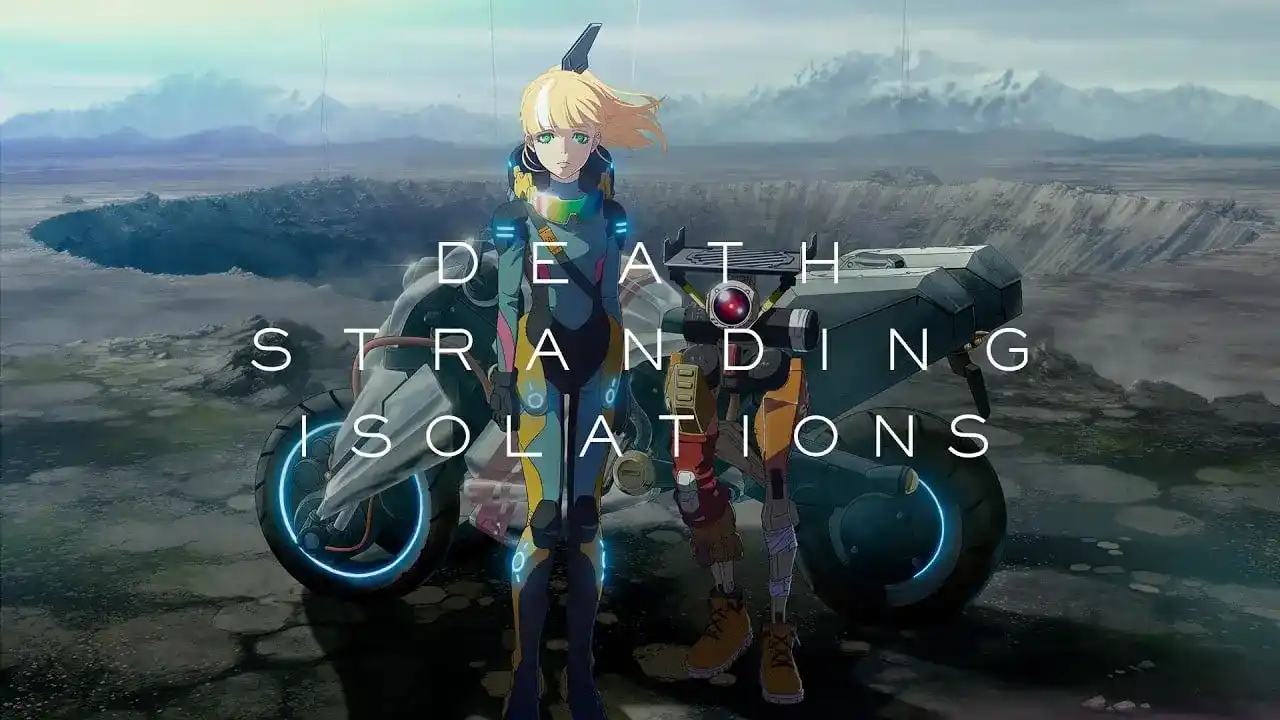 Death Stranding Isolations anime teaser featuring a mysterious new character and the upcoming Disney+ series.