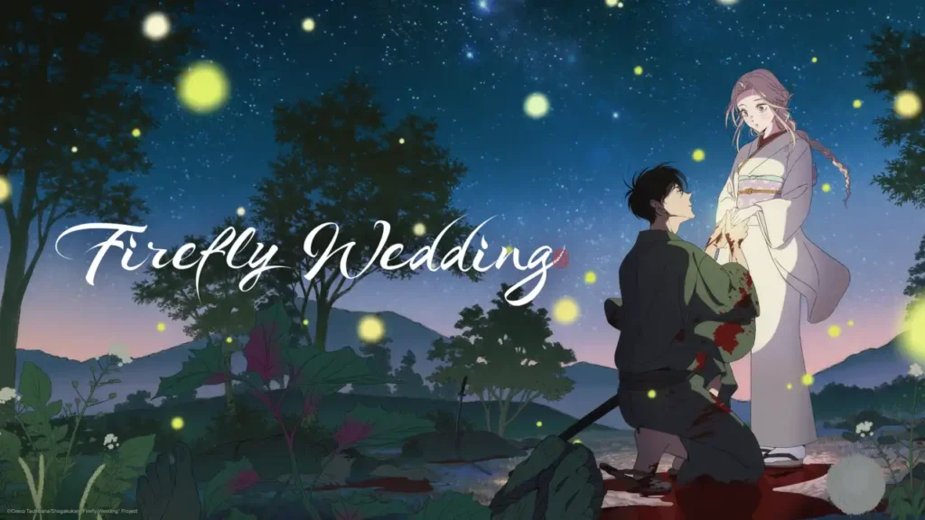Firefly Wedding anime - Satoko and Shinpei’s wedding ceremony scene