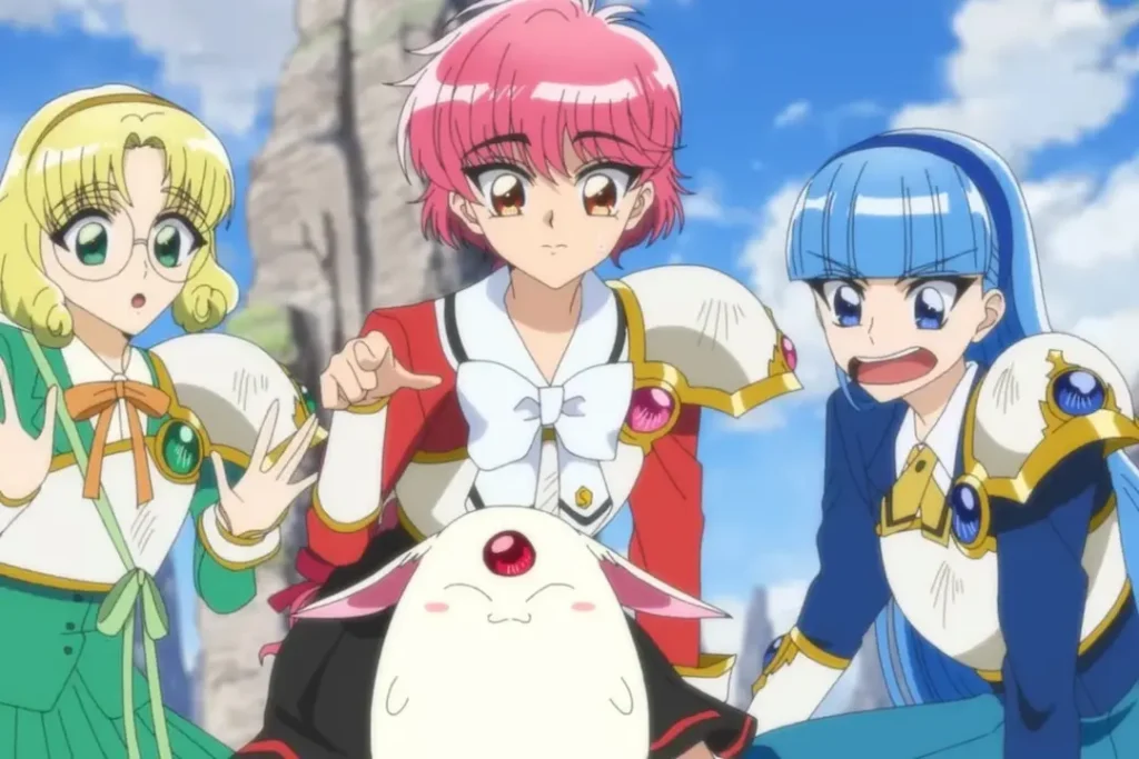 Magic Knight Rayearth English dub - Crunchyroll premiere episode screenshot