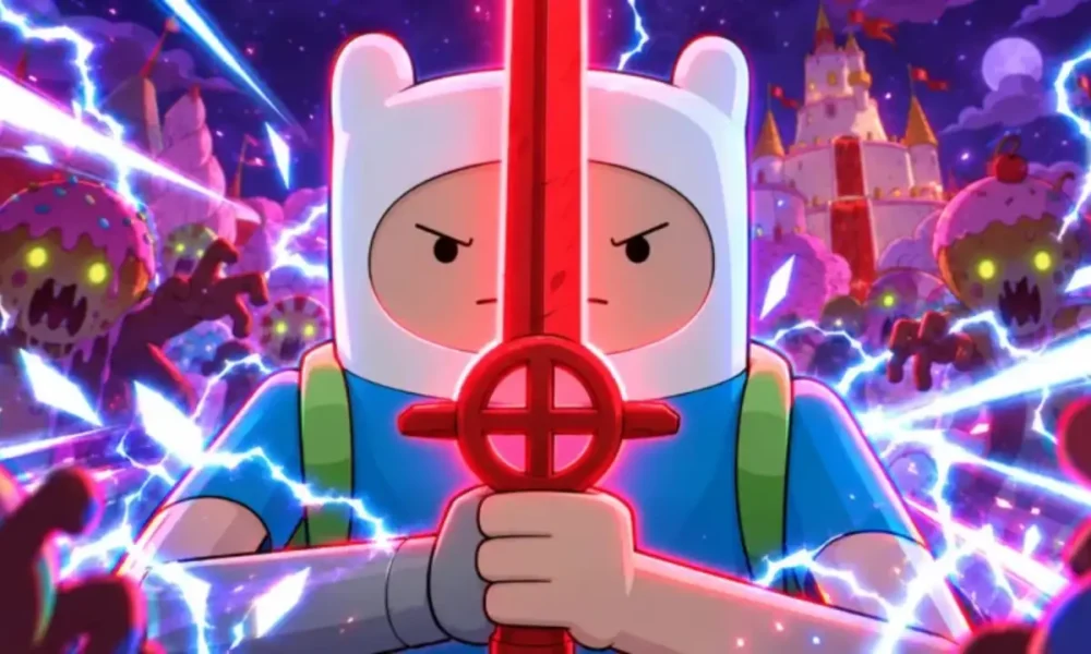 Candy Kingdom Defense - Finn and Jake defending against candy zombie